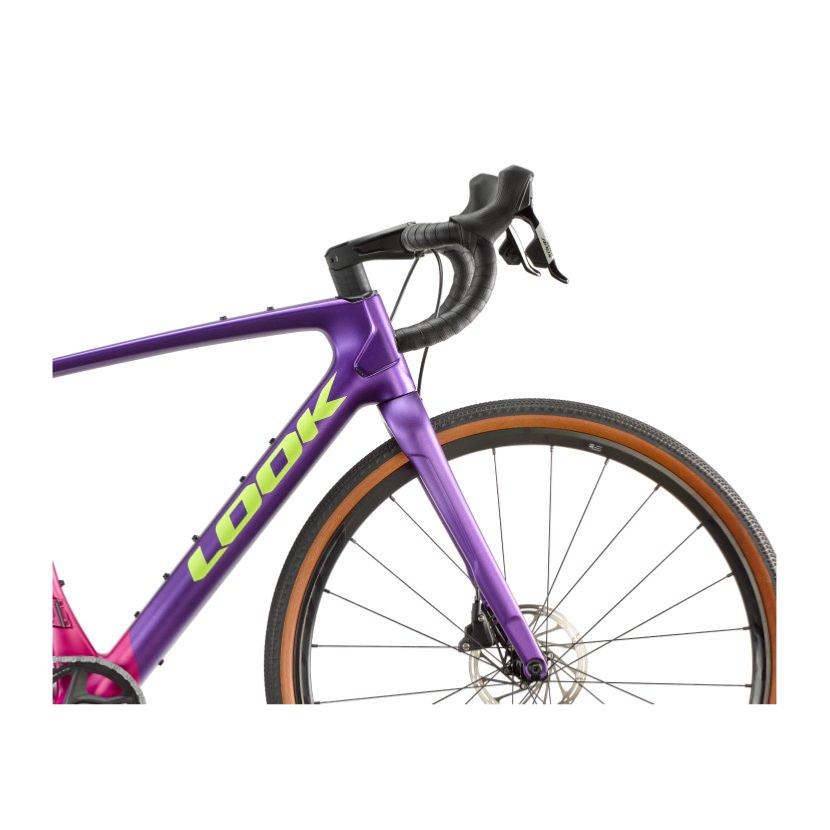 Vélo Gravel LOOK 765 Gravel RS Apex AXS Purple Pink Satin