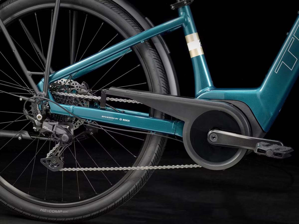 Vélo électrique TREK Verve+ 2 Lowstep 3e gén. 400Wh Dark Aquatic