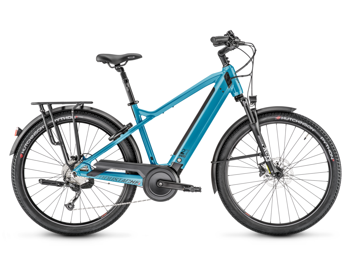 Vélo électrique MOUSTACHE Xroad 2 500Wh Bleu pétrole Brillant
