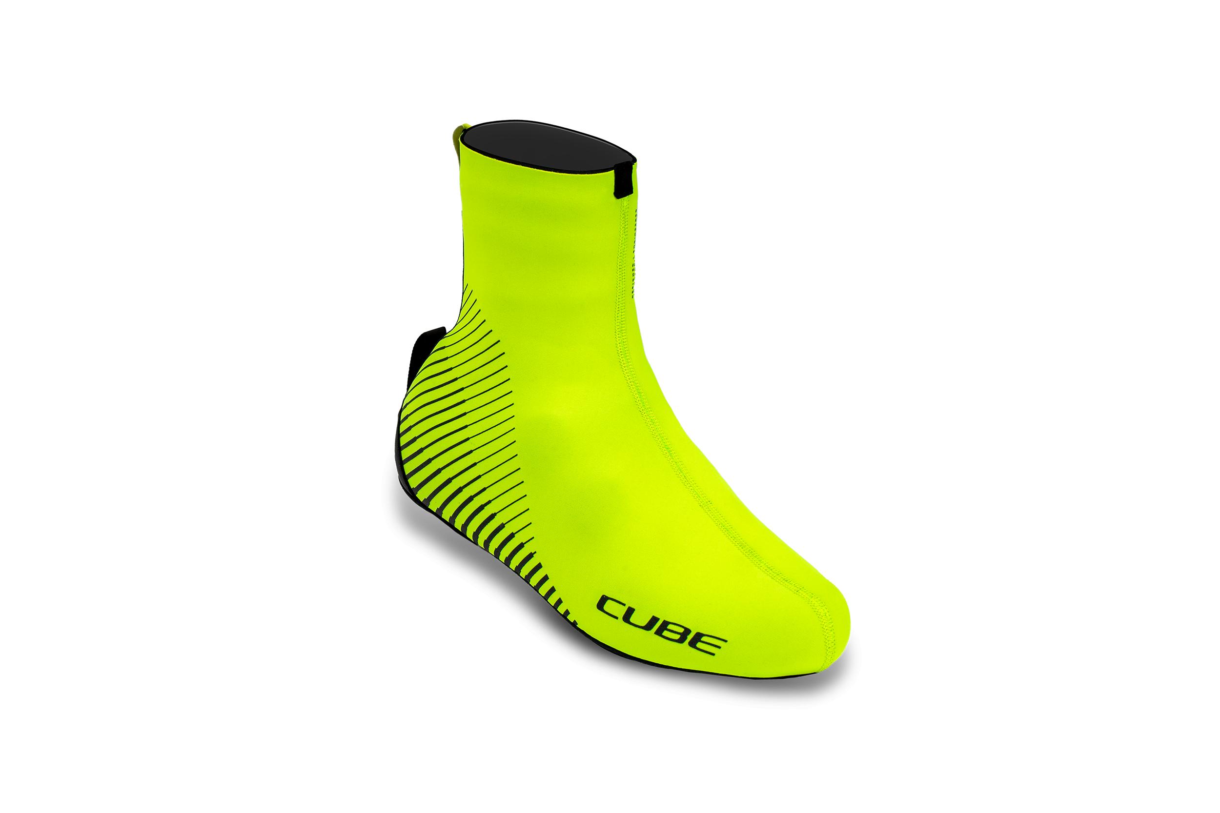 Cube shoe cover neoprene safety yellow