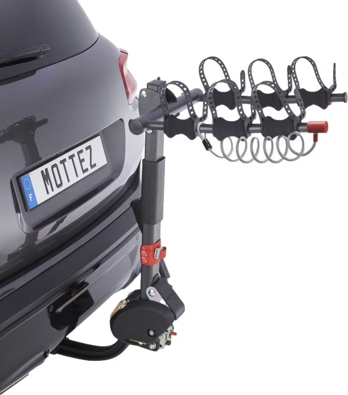 Porte vélo Mottez rabattable / capacité pour 3 vélos