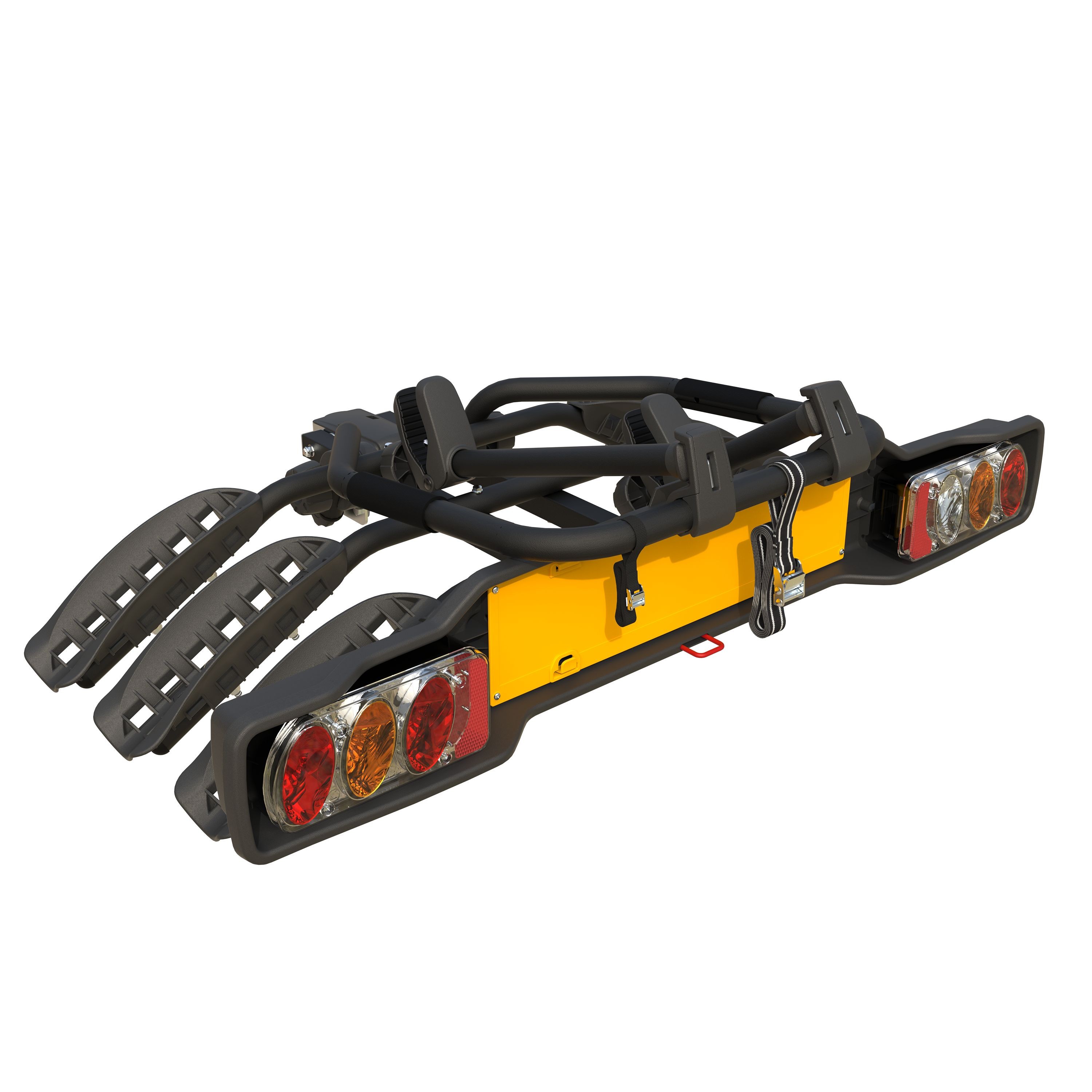 Peruzzo porte-vélo attelage siena 3 vélos inclinable noir mat