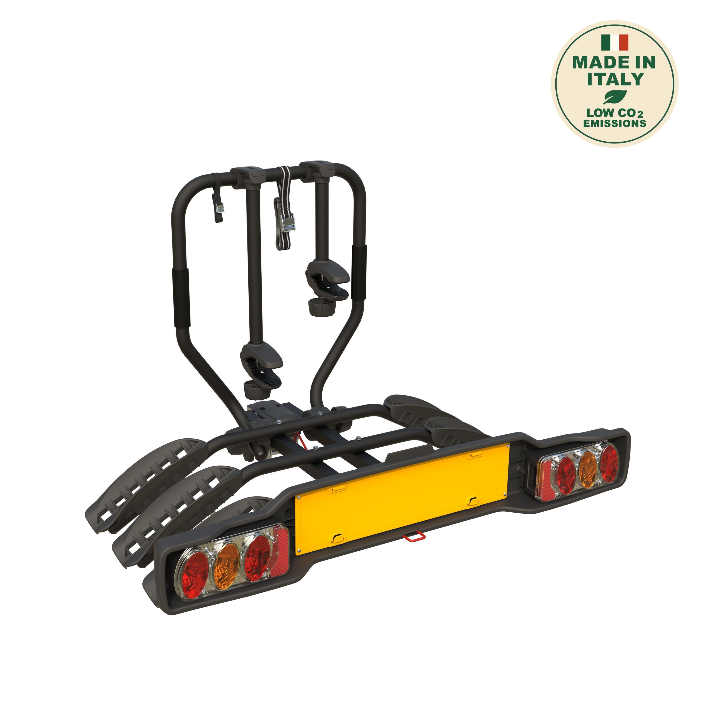 Peruzzo porte-vélo attelage siena 3 vélos inclinable noir mat