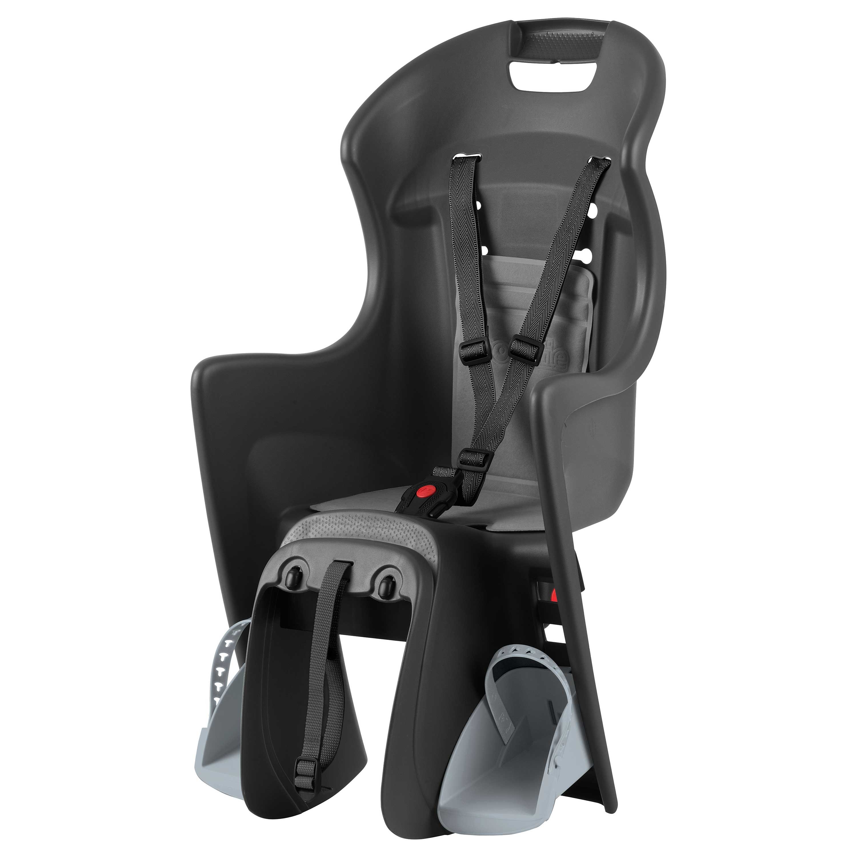 Polisport porte bébé boodie fixation porte-bagage gris/argent