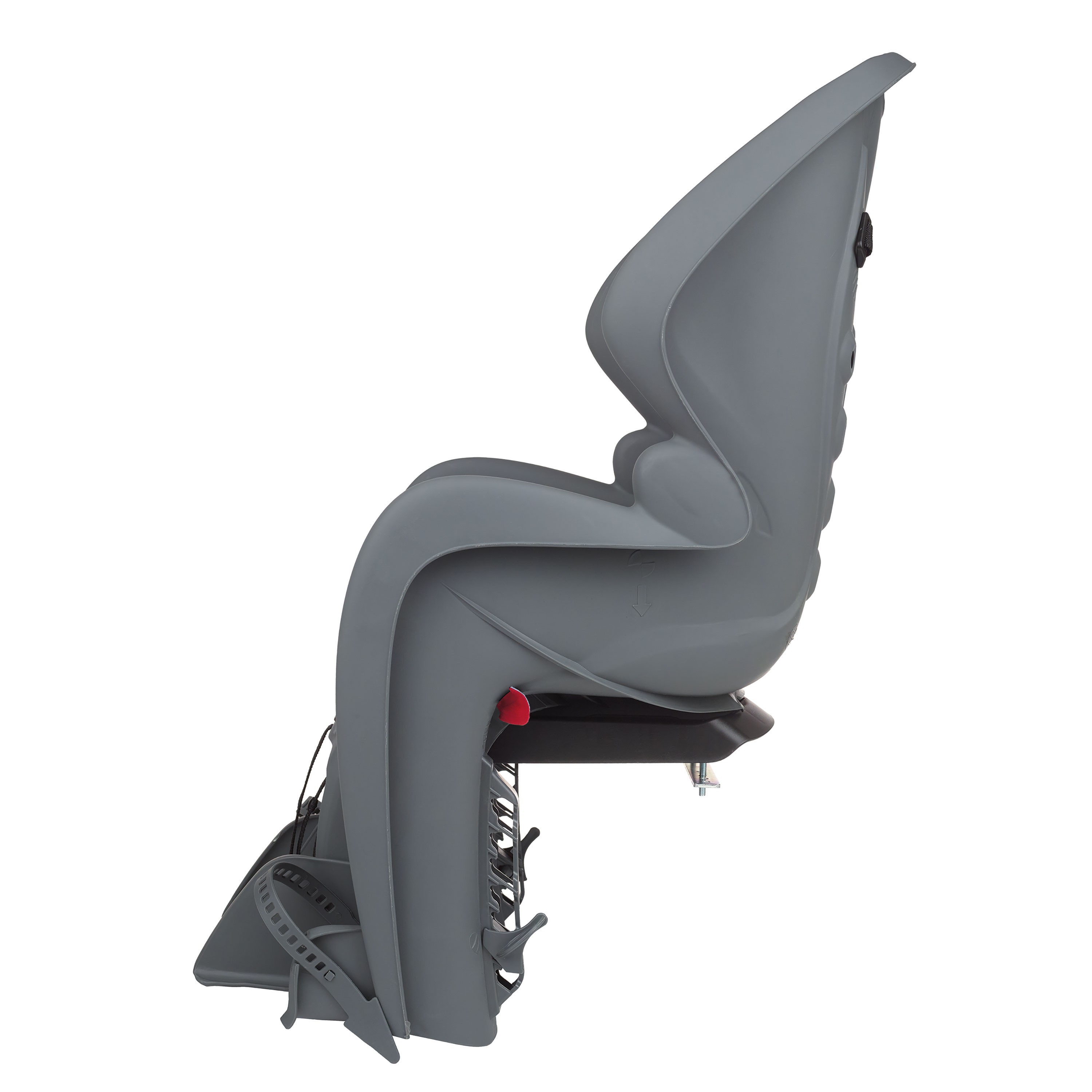 Dieffe porte bébé bikey gp fixation porte-bagage gris/rouge