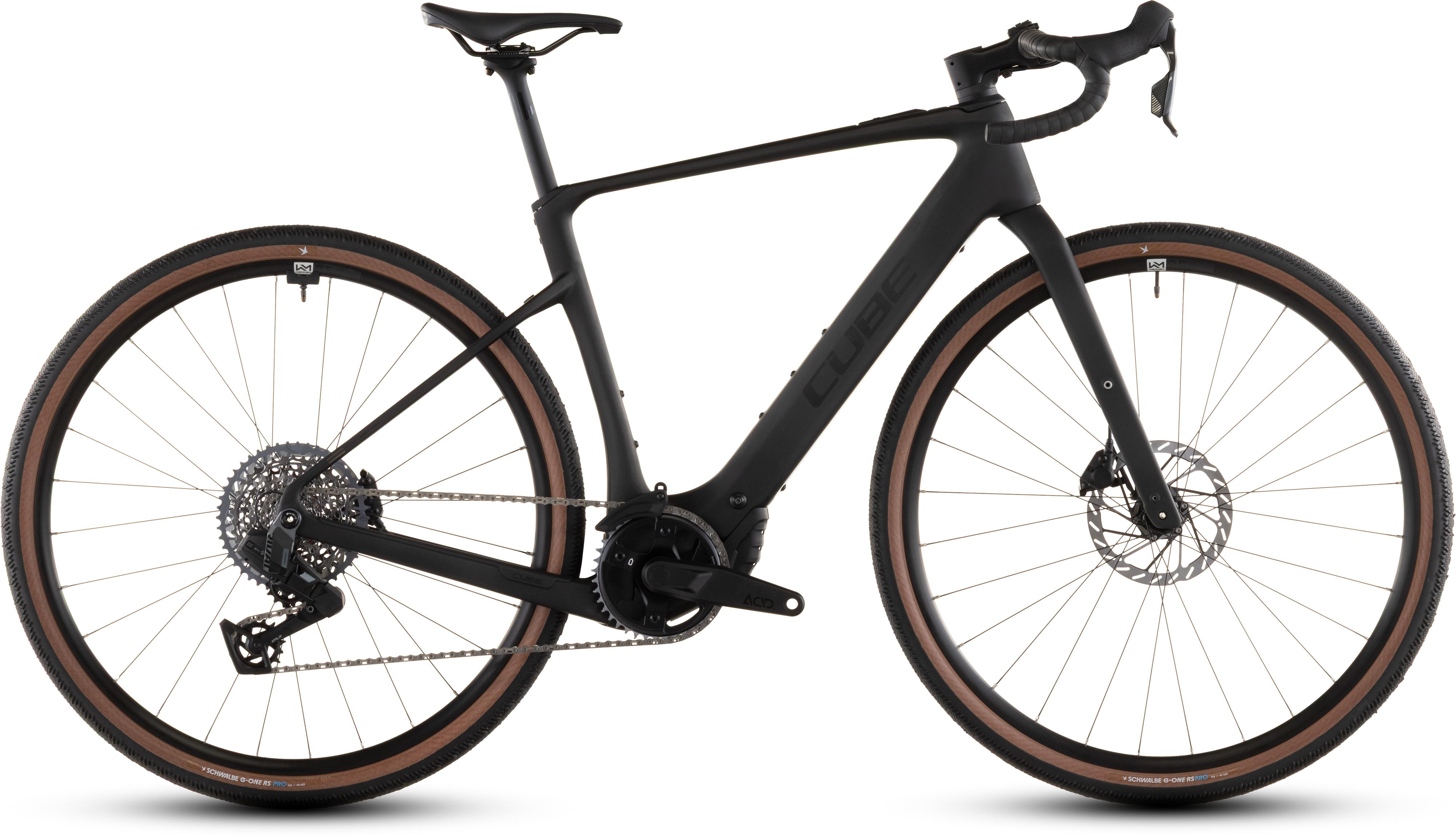 Vélo gravel électrique Cube nuroad hybrid c:62 exc 400x blackline