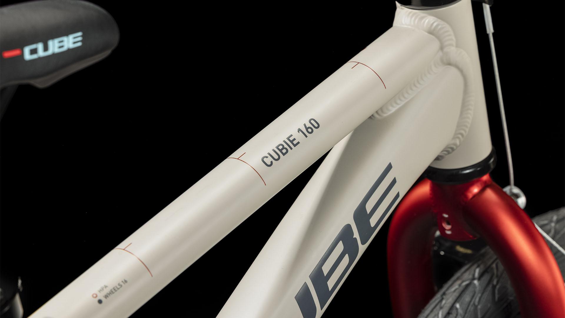 Vélo enfant Cube cubie 160 rt grey´n´red