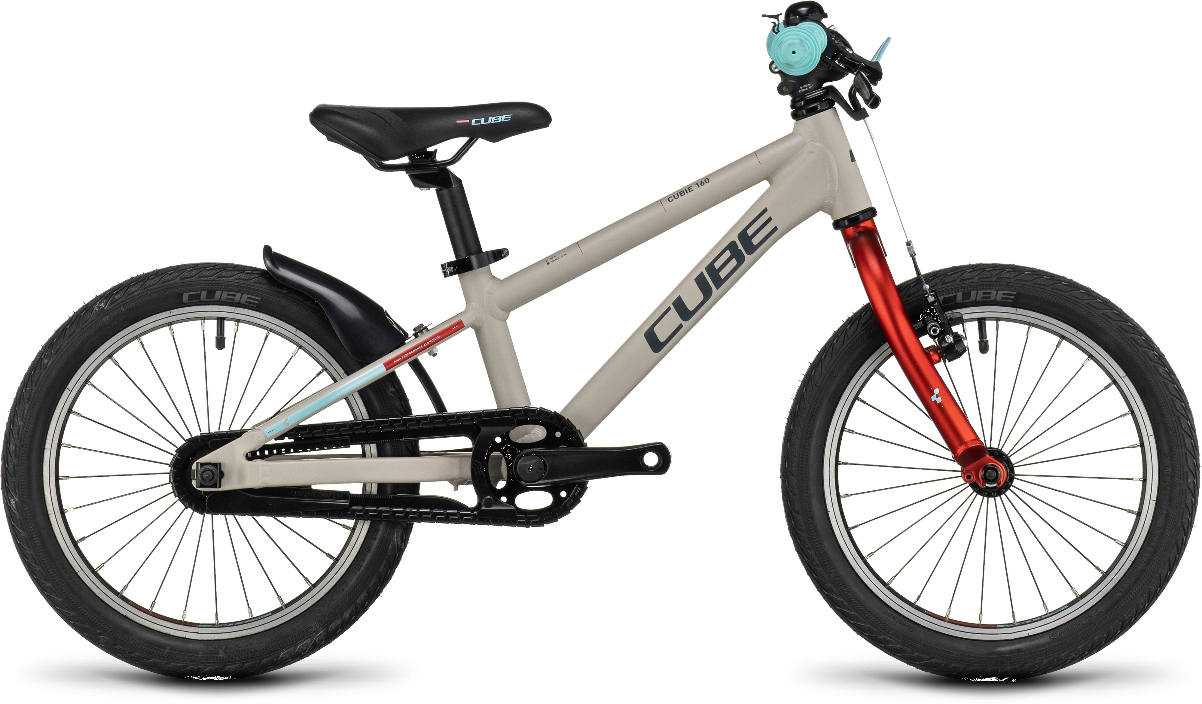 Vélo enfant Cube cubie 160 rt grey´n´red