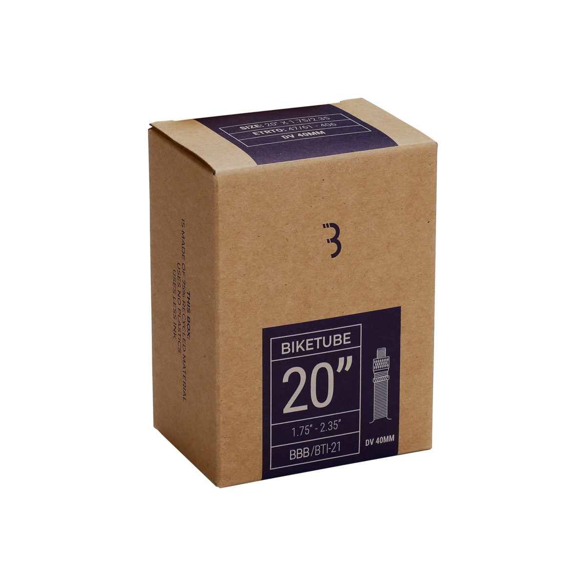 Bbb chambre à air 20*1.75-2.125