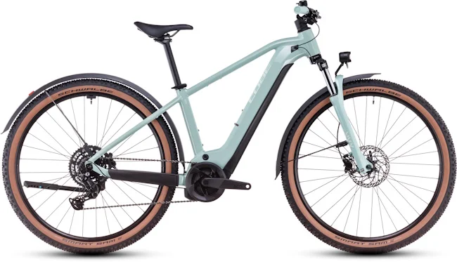 Vtt électrique Cube reaction hybrid performance allroad 500 WH (Bleu ciel et blanc )