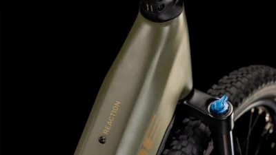 Vtt électrique Cube reaction hybrid pro 600 easy entry (olive poussiéreux et or)