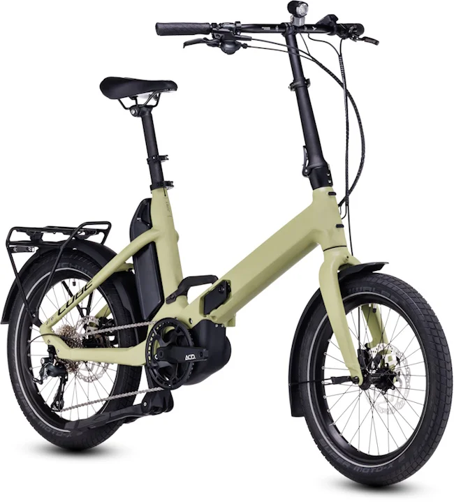 Vélo ville électrique Cube fold sport hybrid 500 green´n´black