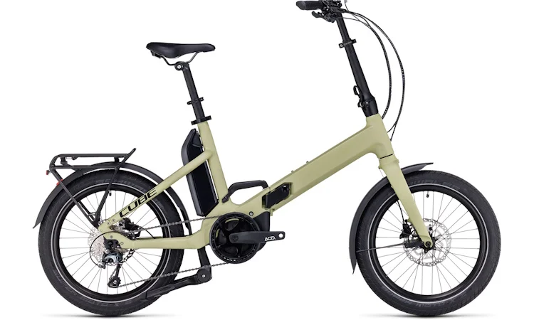 Vélo ville électrique Cube fold sport hybrid 500 green´n´black