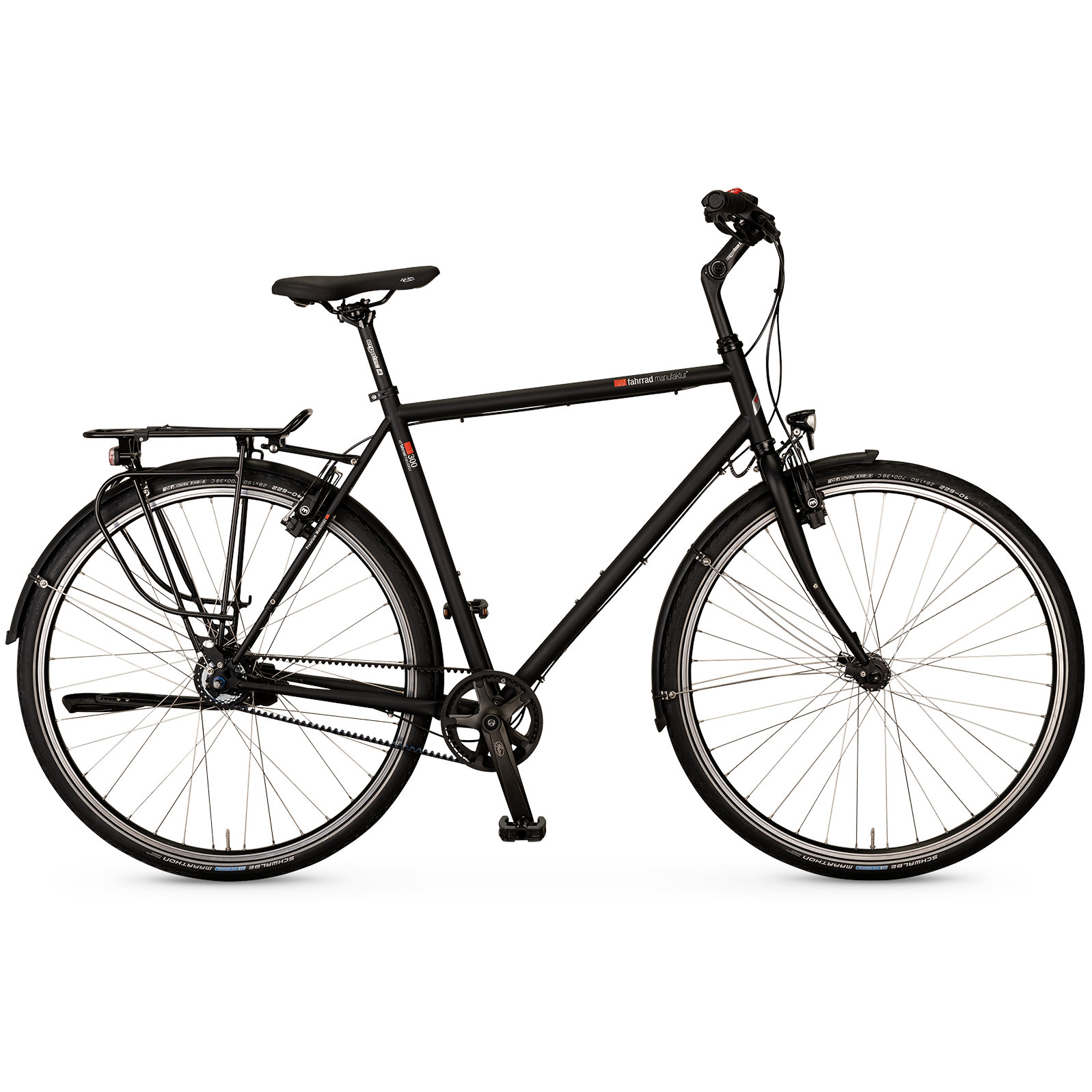 vsf fahrradmanufaktur T-300 Alfine - Vélo de Ville Homme avec Entraînement par Courroie - 2026 - ebony matt