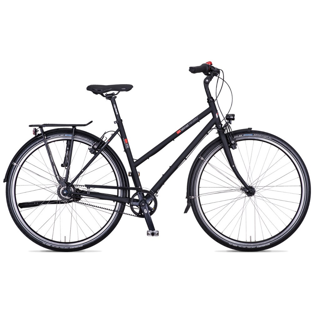 vsf fahrradmanufaktur T-300 Alfine - Vélo de Ville Femme avec Entraînement par Courroie - 2026 - ebony matt