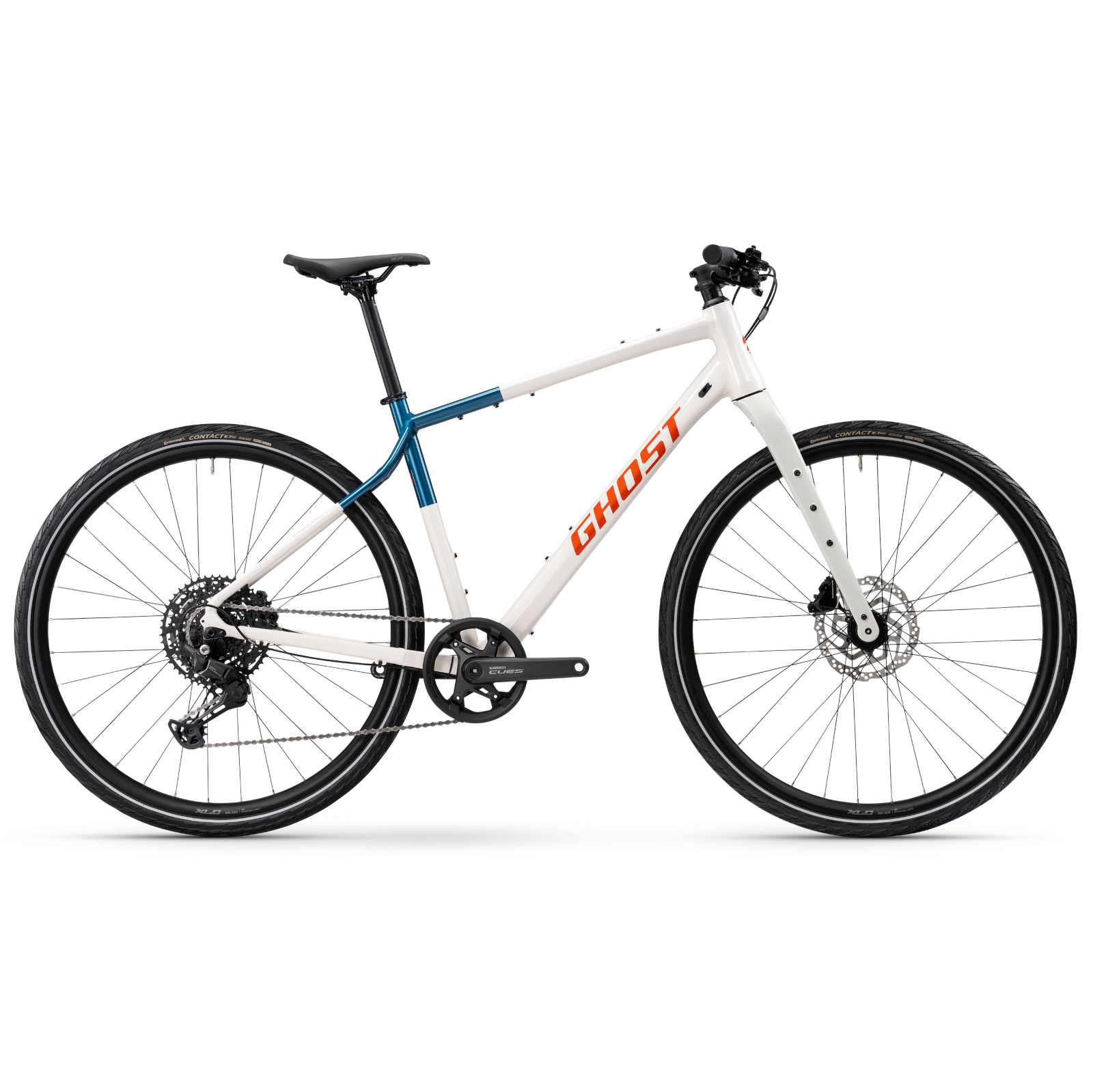 Ghost URBAN ASKET - Vélo de ville - 2026 - white / deep sea blue glossy