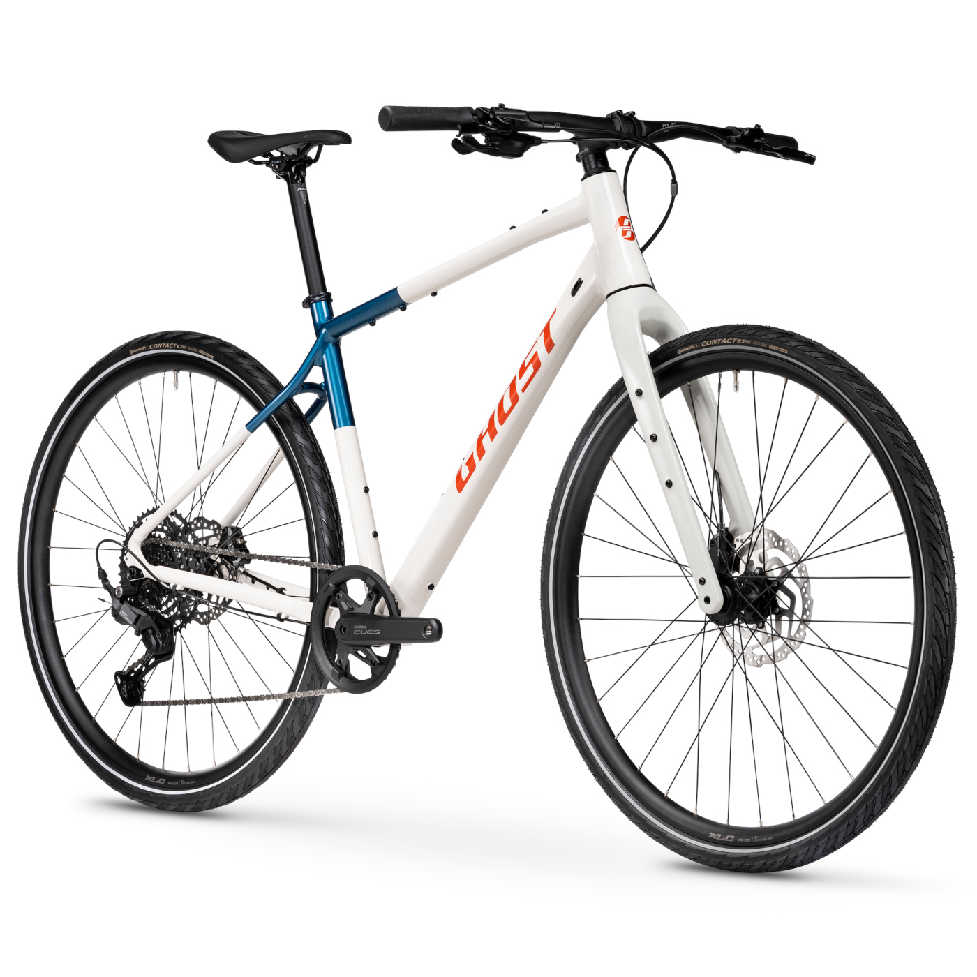 Ghost URBAN ASKET - Vélo de ville - 2026 - white / deep sea blue glossy