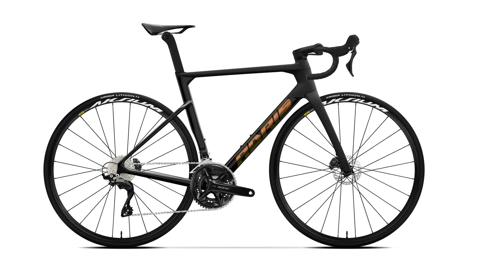 Vélo route Adris le performance s2, shimano dura-ace di2 12v gris ouragan