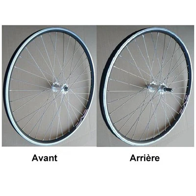 Paire de roues VTT 26 pouces avant et arrière pour V-Brake