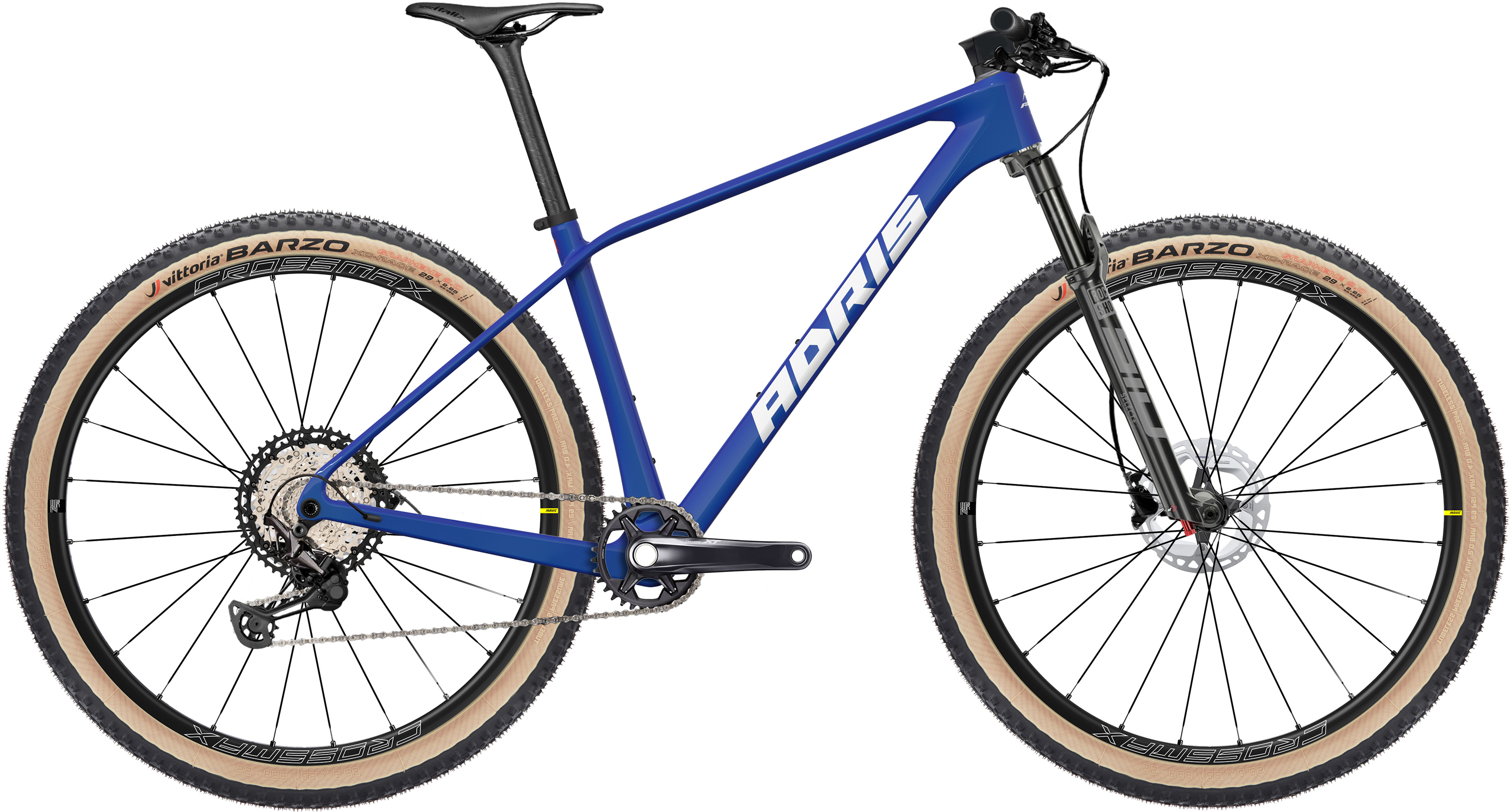 Vtt xc Adris le resistant, shimano xt 12v bleu saphir