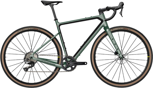 Vélo gravel Adris l'aventure, shimano grx600 11v vert sapin